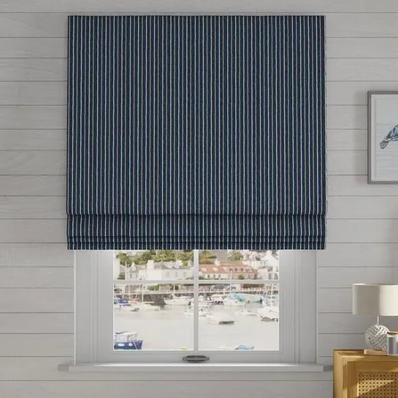 Made to Measure Roman Blinds - Indigo, Cotton