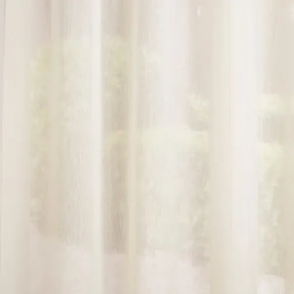 Made to Measure Voile Curtains - Cream, Polyester