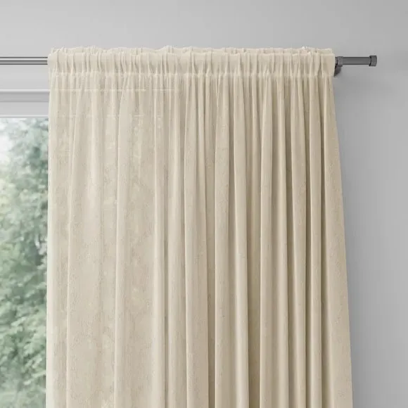 Made to Measure Voile Curtains - Natural, Polyester