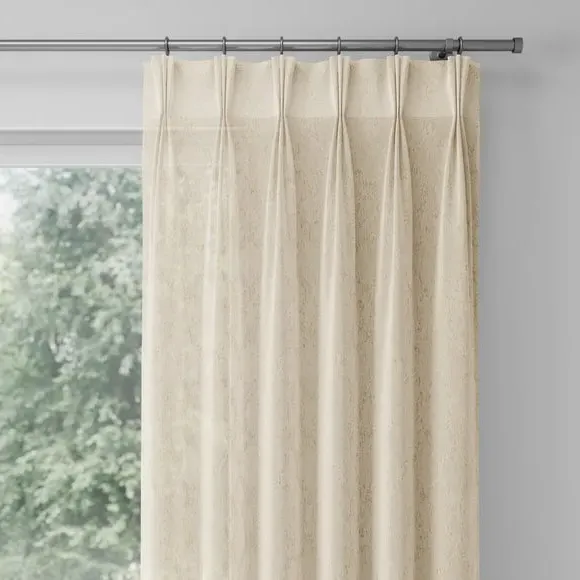 Made to Measure Voile Curtains - Natural, Polyester