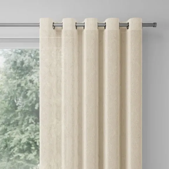 Made to Measure Voile Curtains - Natural, Polyester