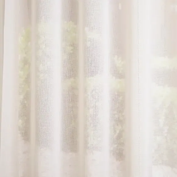 Made to Measure Voile Curtains - Natural, Polyester