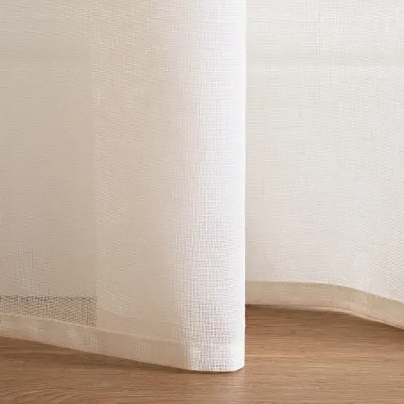 Made to Measure Voile Curtains - Natural, Polyester