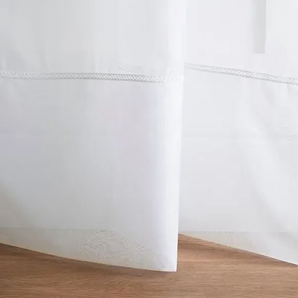 Made to Measure Voile Curtains - White