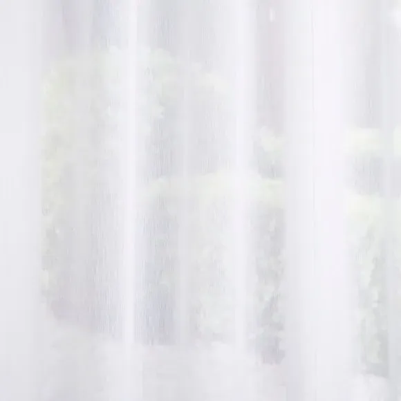 Made to Measure Voile Curtains - White, Polyester