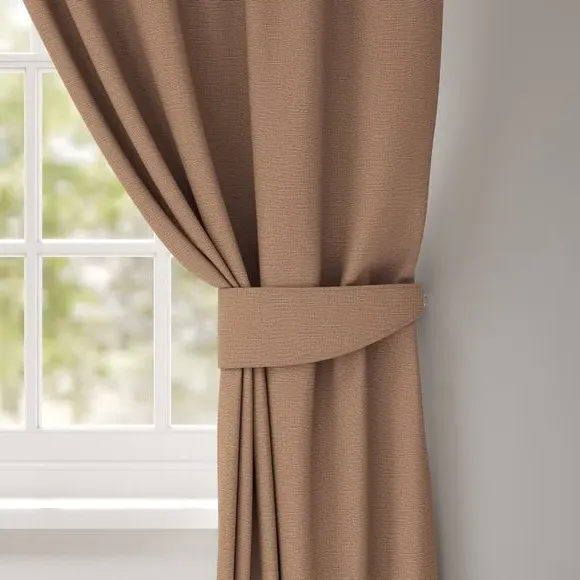Made to Order Curtain Tieback - Brown, Cotton image