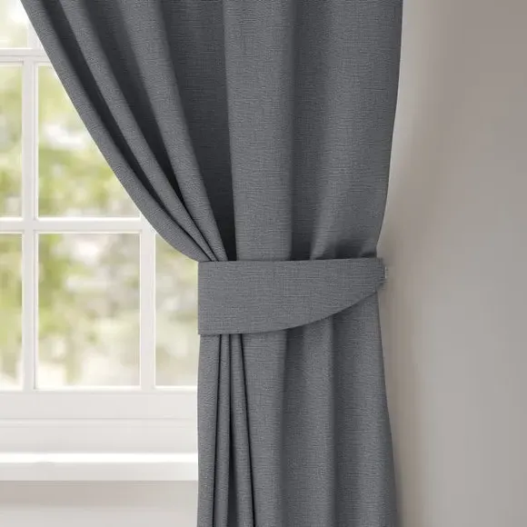 Made to Order Curtain Tieback - Grey, Cotton