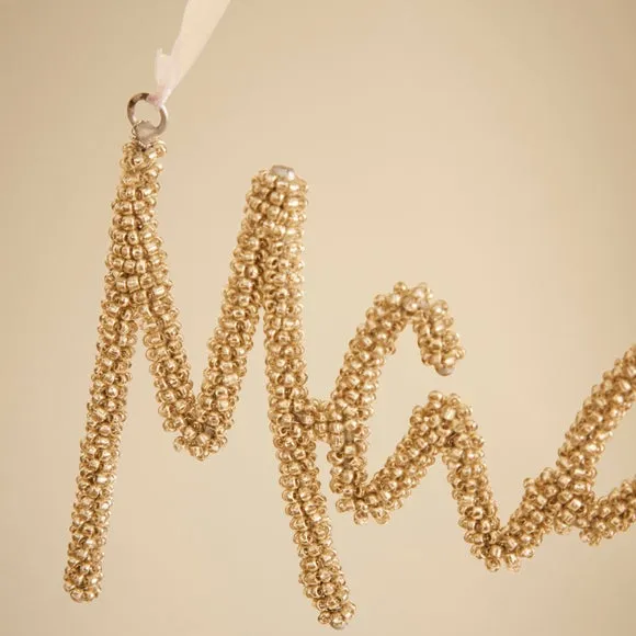 Magic Hanging Decoration - Silver, Beaded