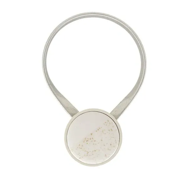 Magnetic Curtain Tieback - Off-White, Ceramic