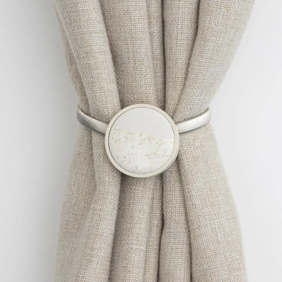 Magnetic Curtain Tieback - Off-White, Ceramic image