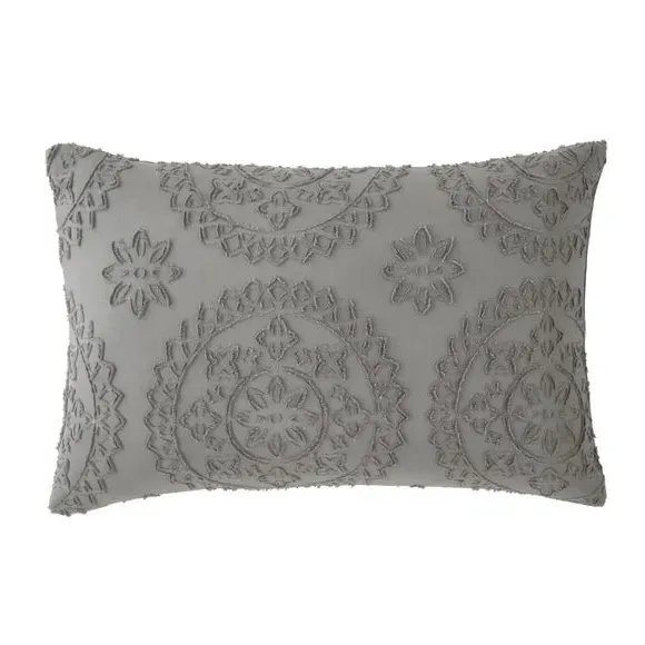 Mandala Duvet Cover Set - Charcoal, Polyester