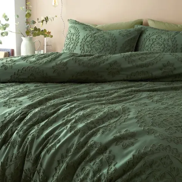 Mandala Duvet Cover Set - Forest, Polyester