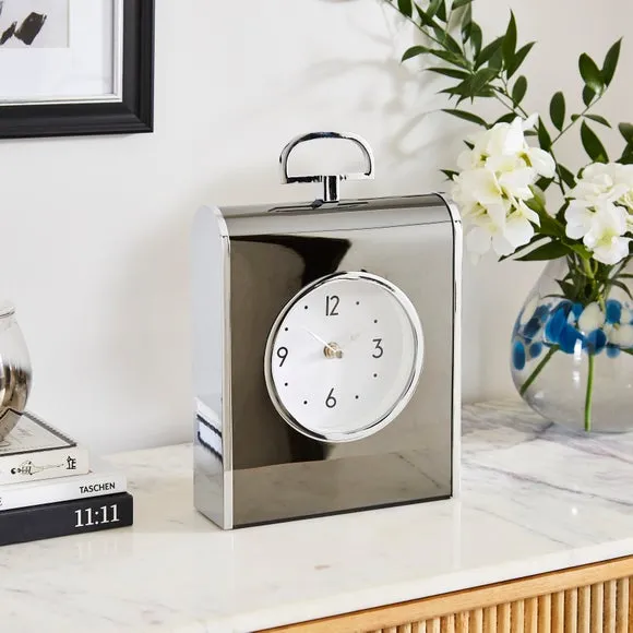Mantel Clock - Black, Chrome image