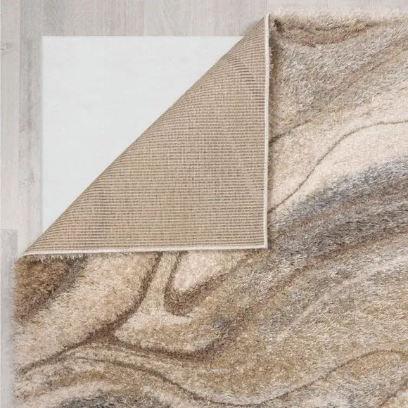 Marble Design Area Rug - Grey