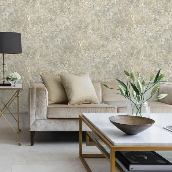 Marble Effect Wallpaper - Gold image