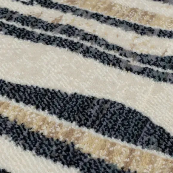 Marble Pattern Area Rug - Blue