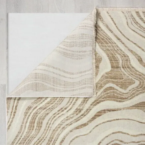 Marble Pattern Area Rug - Ivory