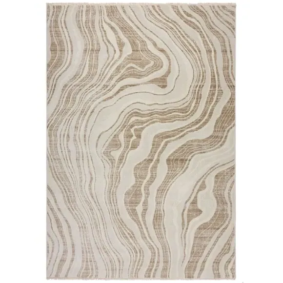 Marble Pattern Area Rug - Ivory