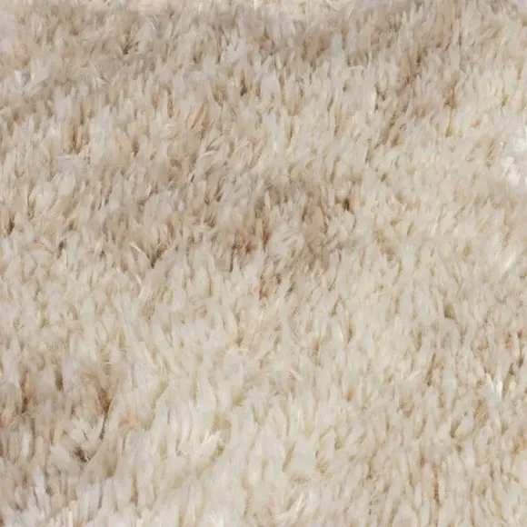 Marble Shaggy Rug with Luxury Pile - Ivory
