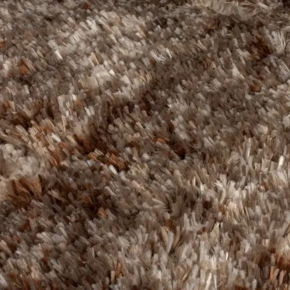 Marble Shaggy Rug with Luxury Pile - Natural