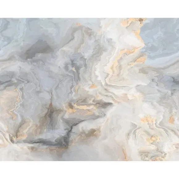 Marble Texture Wall Mural - Blue, Non-Woven