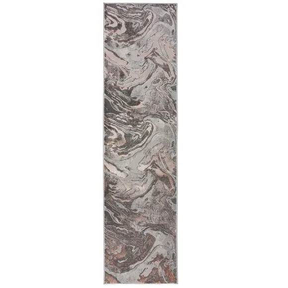 Marbled Runner Rug - Blush, Polypropylene