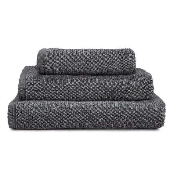 Marl Cotton Towel - Charcoal, 100% Cotton image