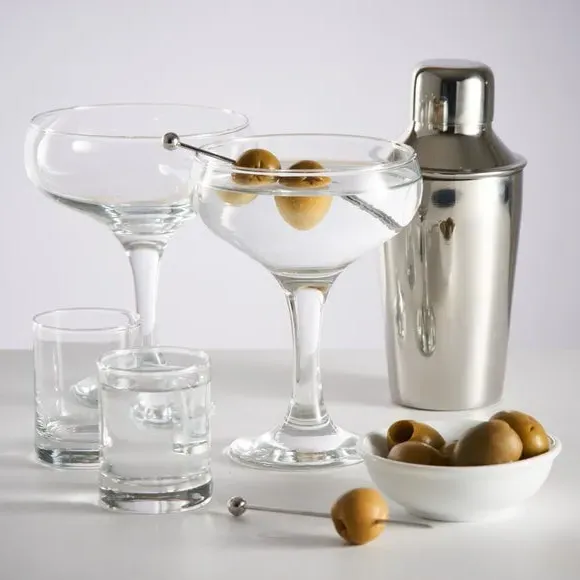 Martini Cocktail Set with Shaker - Clear Glass image