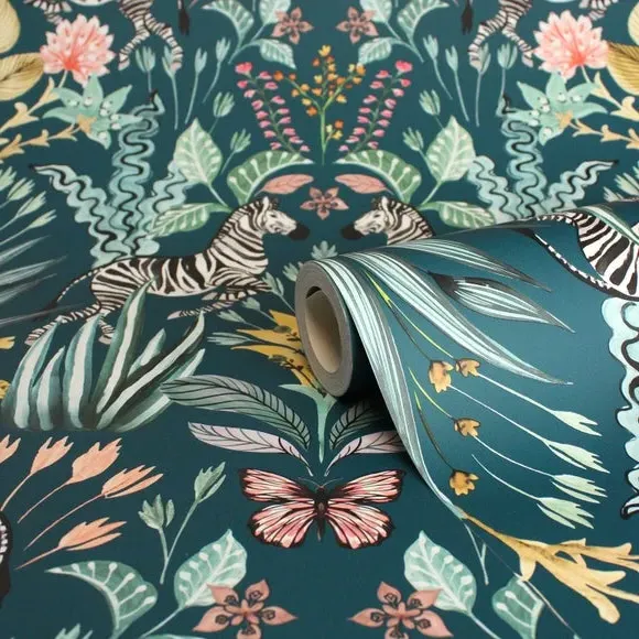 Matt Flat Wallpaper - Blue
