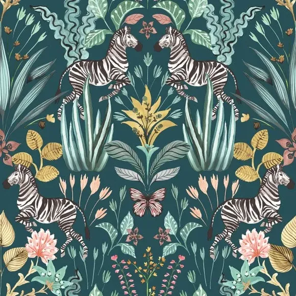 Matt Flat Wallpaper - Blue