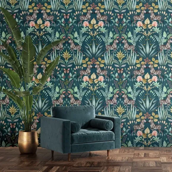 Matt Flat Wallpaper - Blue image