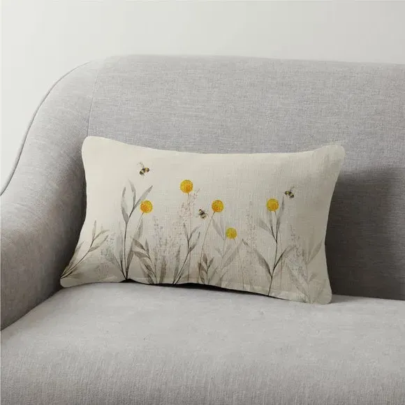 Meadow Bee Cushion - Multicolor image