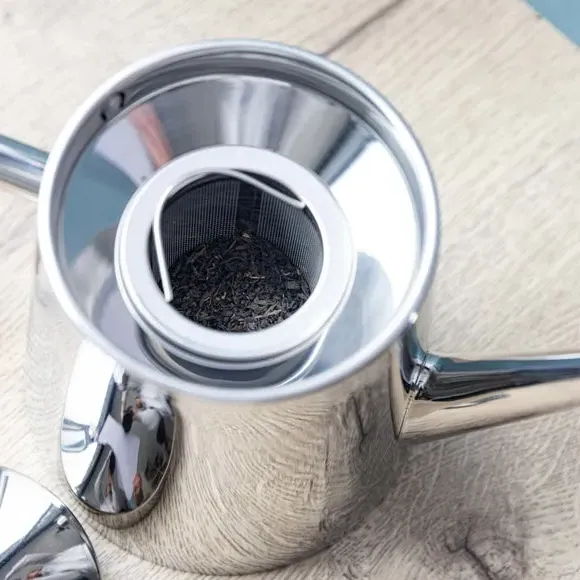 Medium Teapot with Infuser - Silver, Steel