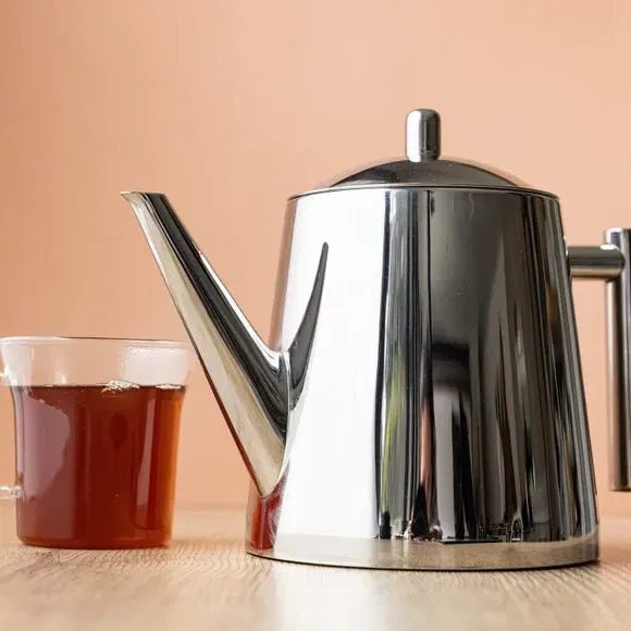 Medium Teapot with Infuser - Silver, Steel image