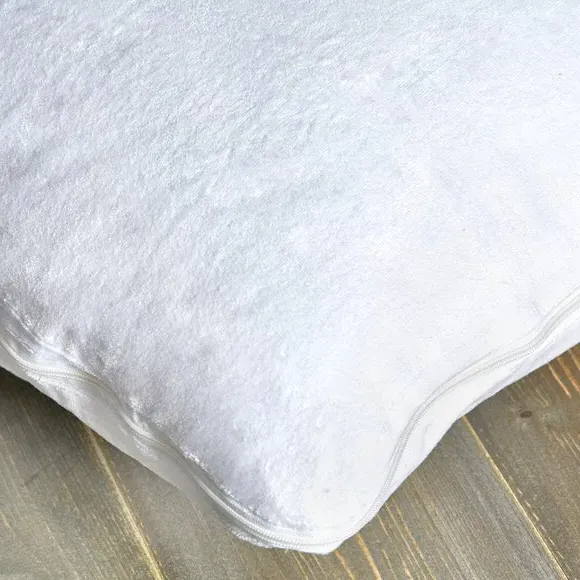 Memory Foam Pillow Protector - White, Polycotton image