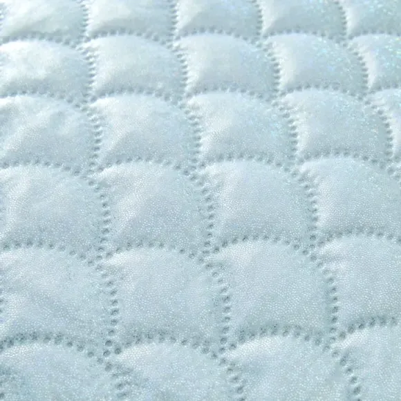 Mermaid Bedspread with Embroidery - Multicolor