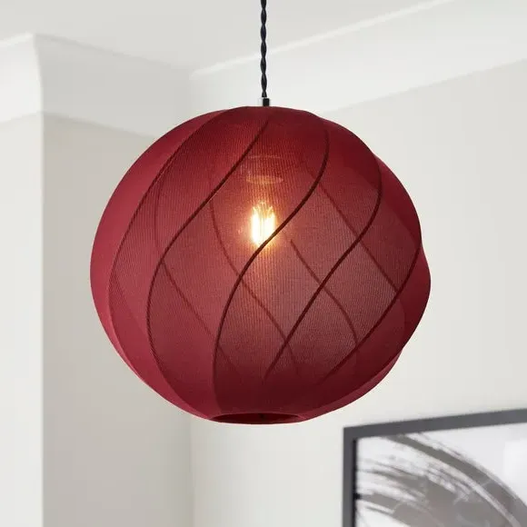 Mesh Easy Fit Lamp Shade - Mulberry, Polyester image