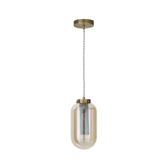 Mesh Pendant Light - Antique Brass