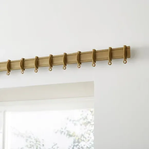 Metal Curtain Track - Antique Brass, Aluminium image
