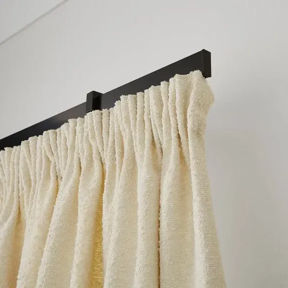 Metal Curtain Track - Matt Black