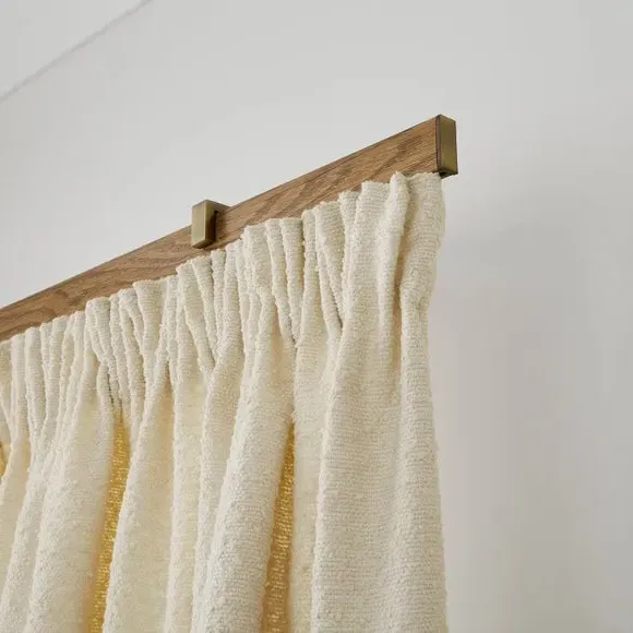 Metal Curtain Track - Wood