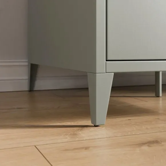 Metal Desk with Drawers - Sage, Steel