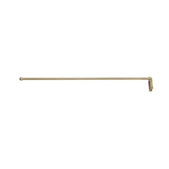 Metal Door Curtain Pole - Antique Brass
