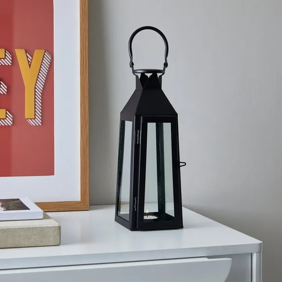 Metal Lantern - Black image