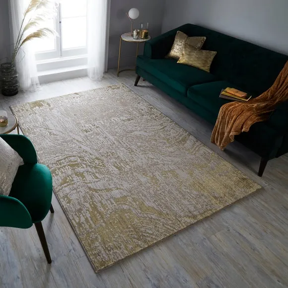 Metallic Rug - Gold, Polypropylene