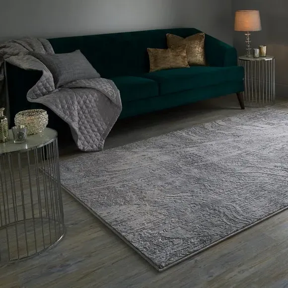 Metallic Rug - Silver, Polypropylene