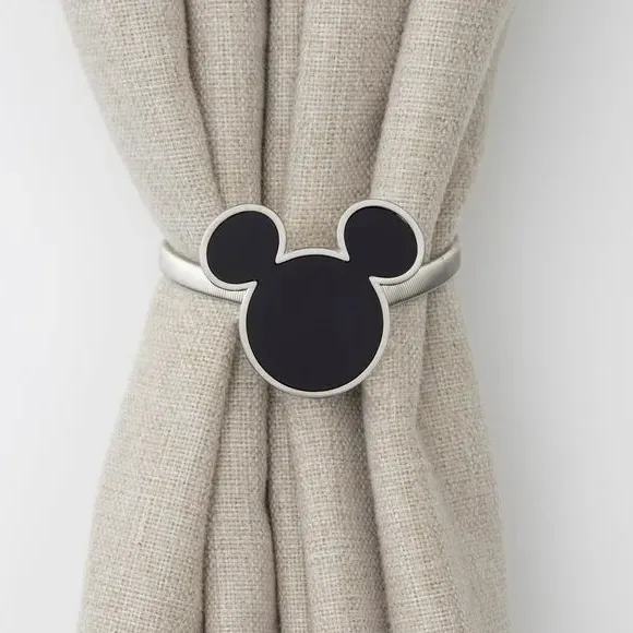 Mickey Mouse Curtain Tieback - Satin Steel