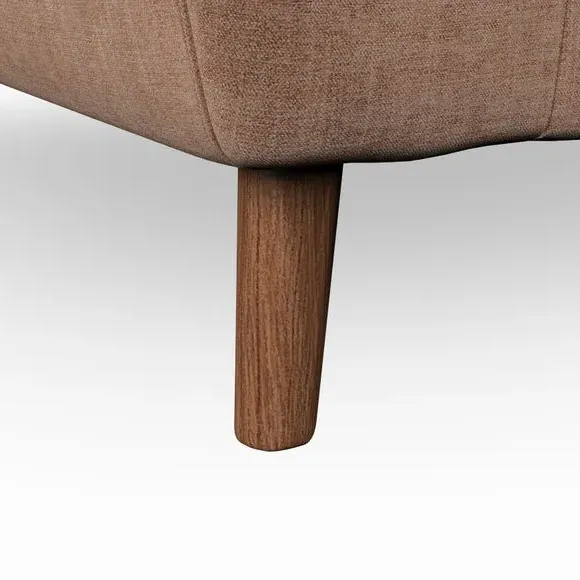 Mid-Century Armchair with Button Details - Clay