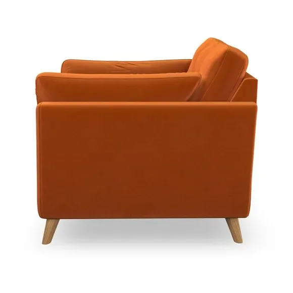 Mid-Century Armchair with Button Details - Ginger
