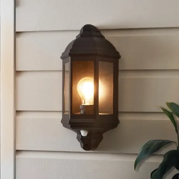 Mid Century Wall Light with PIR Sensor - Black image